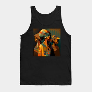 African Print Design Tank Top